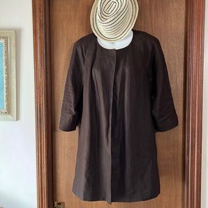 Talbots summer Linen blazer size xl petite fits size medium